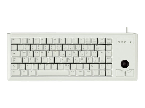 CHERRY Compact corded Trackball Keyboard PS/2 grey (DE)
