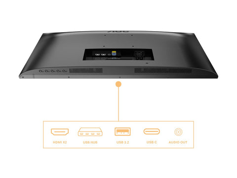 AOC U27B3CF 27p 3840x2160 2xHDMI USB Black