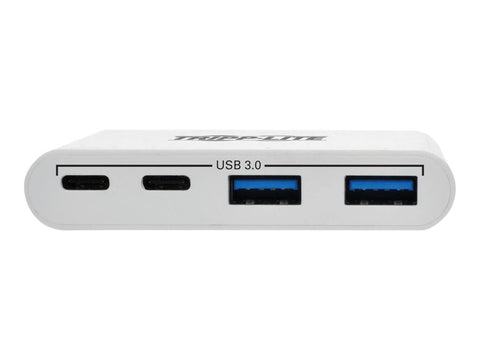 EATON TRIPPLITE 4-Port USB-C Hub USB C to 2x USB-A 2x USB-C USB 3.0 White