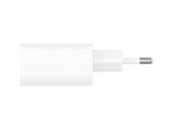 BELKIN BOOST CHARGE 25w USB-C PD PPS Single Wall Charger w/ 1m C- C Cable White