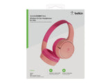 BELKIN SoundForm Mini Wired On-Ear Headphones USB-C & 3.5mm Pink