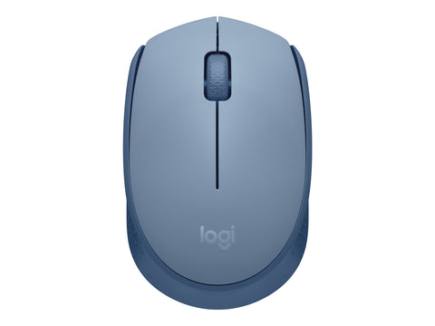 LOGITECH M171 Mouse right and left-handed optical 3 buttons wireless 2.4 GHz USB wireless receiver blue/grey