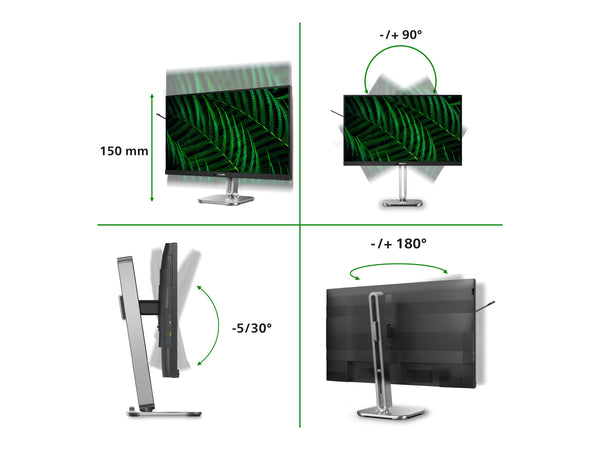 PHILIPS 27B2G5601/00 Monitor 27p 2560x1440 100Hz 2xHDMI DP USB dark gray