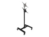 EATON TRIPPLITE Mobile TV Stand - Height Adjustable 13inch to 42inch TVs and Monitors Locking Casters Black