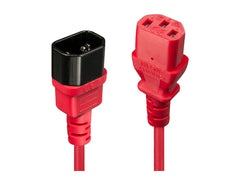 LINDY 0.5m IEC Extension Lead Red