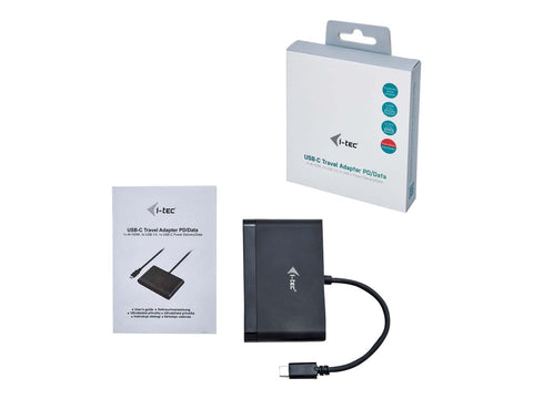 I-TEC USB-C HDMI and USB Adapter with Power Delivery 1xHDMI 4K 2xUSB 3.0 Port 1xUSB-C Power Delivery/Dataport compatible with TB3