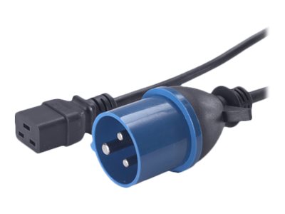APC CABLE D ALIMENTATION ONDULEUR LONGUEUR 2.5M - IEC 309 BORNIER VERS IEC C19 ONDULEUR