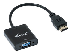 I-TEC Adapter HDMI to VGA resolution Full-HD 1920x1080/60Hz Cable 15cm gilded HDMI-connector