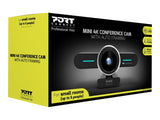 PORT DESIGNS Mini 4K Conference Cam With Autoframing Professional Webcam With Integrated Microphone Ultra High-Resolution Camera