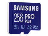 SAMSUNG PRO Plus 256Go microSDXC UHS-I U3 160Mo/s Full HD & 4K UHD memory card including USB card reader