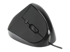 MCL Souris USB optique 1600 DPI ergonomique pour droitier - Noire