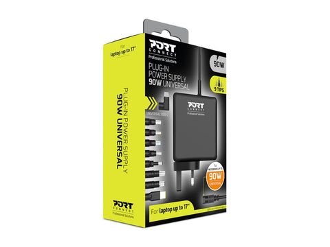 PORT DESIGNS Universal Power Supply 90W Plug In - UK