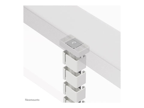 NEOMOUNTS Cable Spine Organizer for sit/stand desk frames magnet mounted white