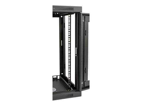EATON TRIPPLITE SmartRack 12U Low-Profile Switch-Depth Wall-Mount Small Rack Enclosure Clear Acrylic Window
