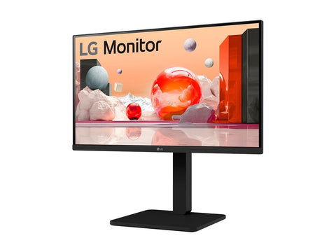 LG 24BA450-B.AEUQ Écran LED - 24 - 1920 x 1080 Full HD (1080p) @ 100 Hz - IPS - 250 cd/m² - 1300:1 - 5 ms - HDMI, VGA, DP- HP