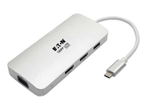 EATON TRIPPLITE USB-C Dock Triple Display HDMI VGA USB 3.2 Gen 1 USB-A Hub 100W PD Charging