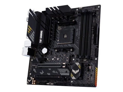 ASUS TUF GAMING B550M-PLUS mATX MB PCIe 4.0 dual M.2 10 DrMOS power stages 2.5Gb Ethernet HDMI DisplayPort SATA 6Gbps