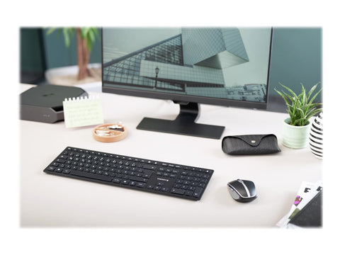 CHERRY KW 9100 SLIM Wireless Keyboard USB and Bluetooth black rechargeable (FR)