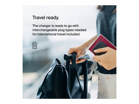 BELKIN Hybrid Wall Travel Charger 25w + 5k Power Bank UK EU US AU Black