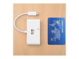 EATON TRIPPLITE USB-C Multiport Adapter - HDMI USB 3.0 Port GbE 60W PD Charging HDCP White