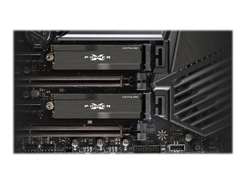 SILICON POWER P34XD80 512Go M.2 SSD PCIe Gen3 x4 NVMe 3400/2300 Mo/s heatsink