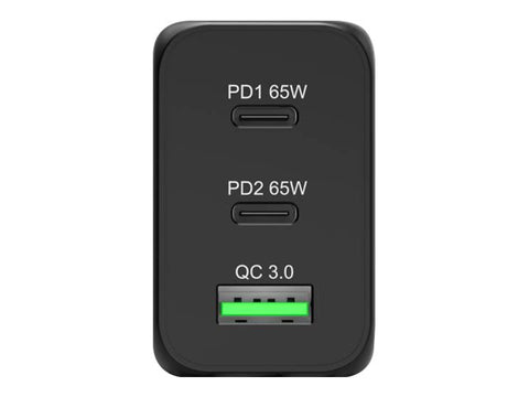 PORT DESIGNS 65W Gan Charger USB-C & USB-A Gallium Nitride Gan Technology More Efficient Smaller Lighter And Less Energy Consuming