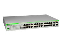 ALLIED 24x port x10/100/1000BaseT WebSmart switch with 4 unpopulated SFP bays