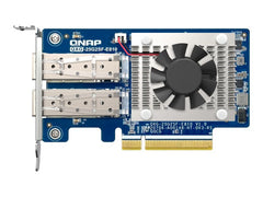 QNAP Dual-port SFP28 25GbE network expansion card low-profile form factor PCIe Gen4 x8