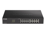 D-LINK 16-Port Layer2 Smart Gigabit Switch16x 10/100/1000Mbps TP RJ-45 Port802.3x Flow Control Trunking up to 8 Ports