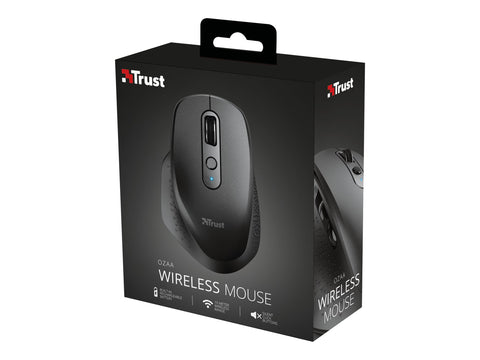 TRUST Souris sans fil OZAA Compact multi-connexion - Noire