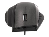 TNB ERGO Line Wired Ergonomic Mouse Black Optimized Design For Comfortable Use