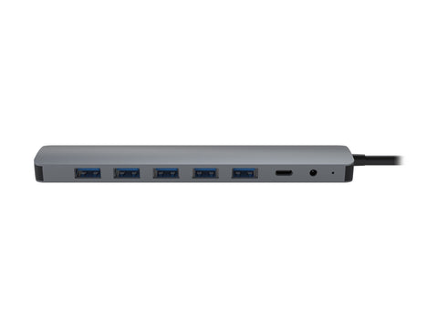 TNB Selfpowered 7Port USB Hub Refined Aluminum Design 7 USB 2.0 Ports