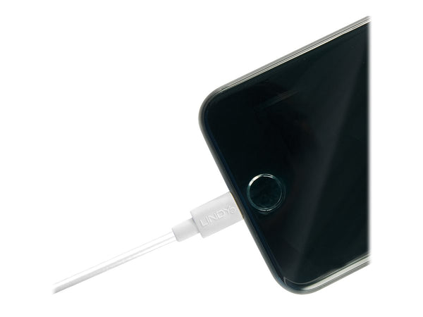 LINDY 3m USB to Lightning Cable white Charge and sync Cable for iPhone iPad & iPod