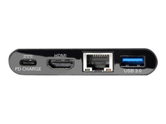 EATON TRIPPLITE USB-C Multiport Adapter - HDMI USB 3.0 Port GbE 60W PD Charging HDCP Black