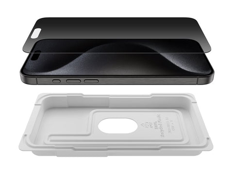 BELKIN ScreenForce Pro TemperedGlass Privacy AM Screen Protection for iPhone 15 Pro Max