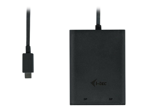 I-TEC USB C to Dual DisplayPort VideoAdapter 2xDisplayPort 4K Ultra HD compatible with Thunderbolt 3