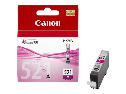 CANON CLI-521M cartouche dencre magenta capacite standard 9ml 480 pages pack de 1