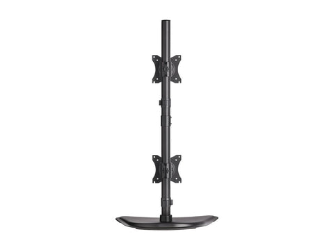 EATON TRIPPLITE Dual Vertical Flat-Screen Desk Stand/Clamp Mount 15inch to 27inch Flat-Screen Displays