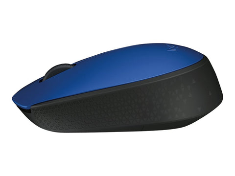 LOGITECH M171 Mouse right and left-handed wireless 2.4 GHz USB wireless receiver black blue