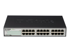 D-LINK SWITCH 24 PORTS 10/100/1000 MBPS RACKABLE - NON MANAGEABLE