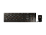 CHERRY DW 9100 SLIM Wireless Keyboard/Mouse Set USB and Bluetooth black/bronze rechargable (GB)