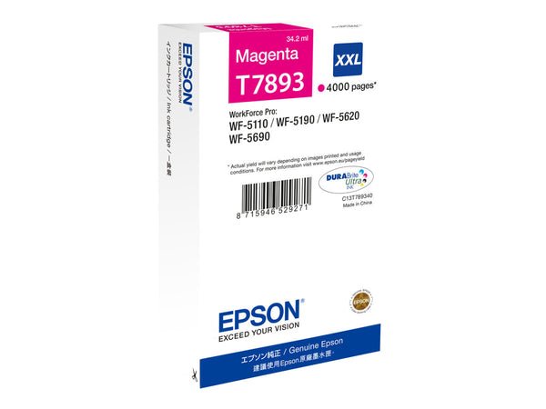 EPSON 1LB T7893 ink cartridge magenta extra high capacity 4.000 pages 1-pack