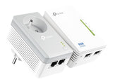 TP-LINK AV500 2-port Powerline WiFi Extender KIT including 1 TL-WPA4220  and 1 TL-PA4025P 500Mbps Powerline datarate 300Mbps