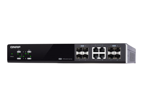 QNAP QSW-M804-4C Managed Switch 8 port of 10GbE port speed 4 port SFP+ 4 port SFP+/ NBASE-T