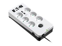 EATON Multiprises parafoudre 10A Protection Box 6 prises FR Port USB