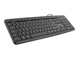 TNB BRIDGE - Wired mouse + keyboard AZERTY- black (FR)