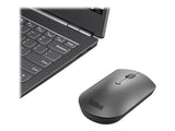 LENOVO ThinkBook Silent - Souris - droitiers et gauchers - bleu optique - 3 boutons - sans fil - Bluetooth 5.0 - gris de fer