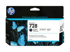 HP 728 130-ml Matte Black DesignJet Ink Cartridge