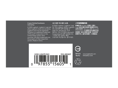 LOGITECH G102 Lightsync Blue EER