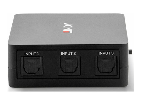 LINDY 3 Port TosLink Optical Audio Switch